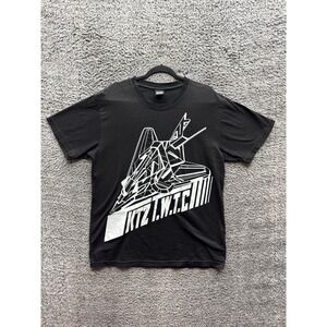 KTZ TWTC Oversized Graphic Crewneck Short Sleeve T-Shirt Black Mens Size M